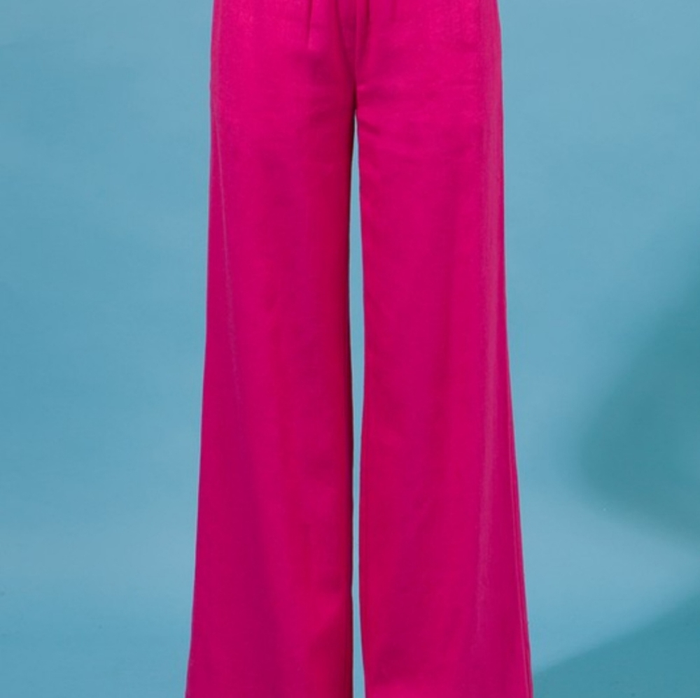 #16 🛑M, L Linen Pants with Smocked Waist - Picture 10 of 14